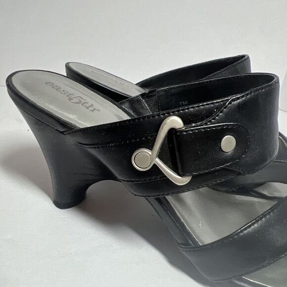 PRETTY 7M SHOE EAST5TH BRAND JCPENNY BLACK HEELS - Picture 9 of 11